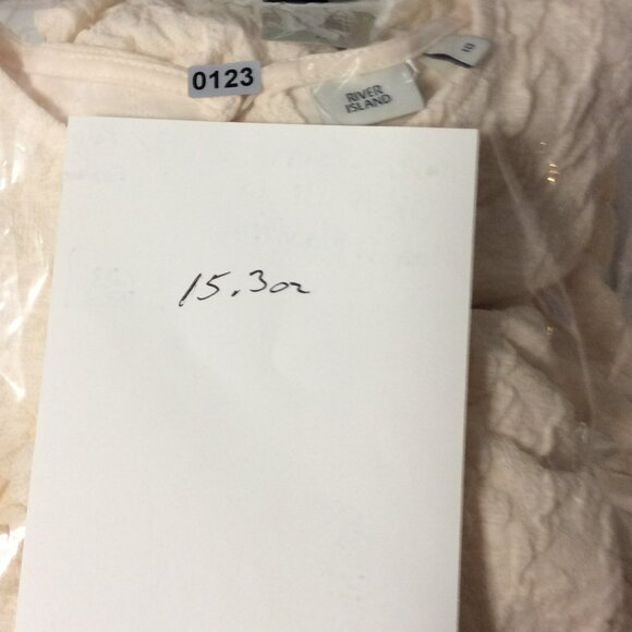 River Island Women's Beige Fit & Flare Baby Doll Cut Out Back Dress Size 6 US Ne - Picture 15 of 15